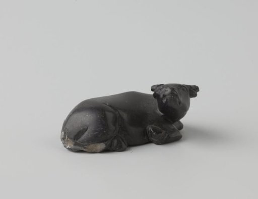 A water buffalo in black soapstone