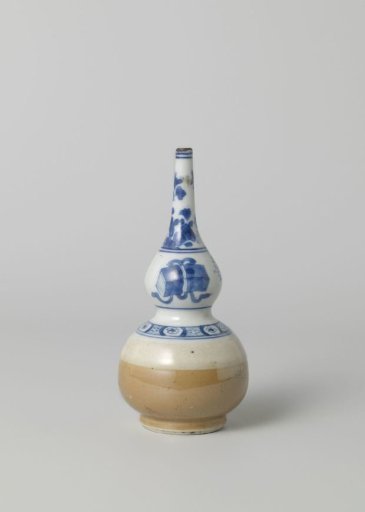 Rosewater sprinkler or bottle vase with light brown and antiquities