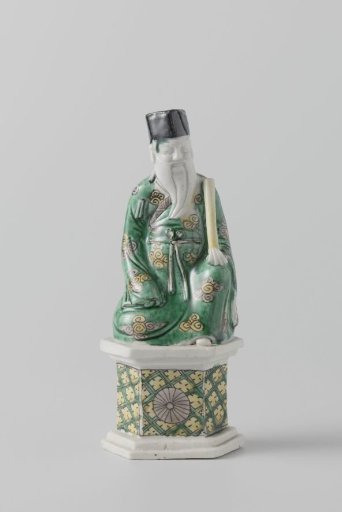 Seated figure of Zhang GuoLao, one of the Eight Immortals