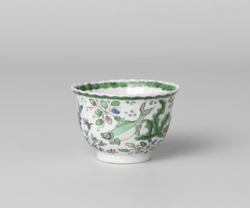 Cup with fish between water plants