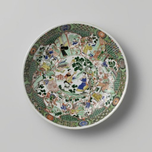 Dish depicting scenes from Journey to the West