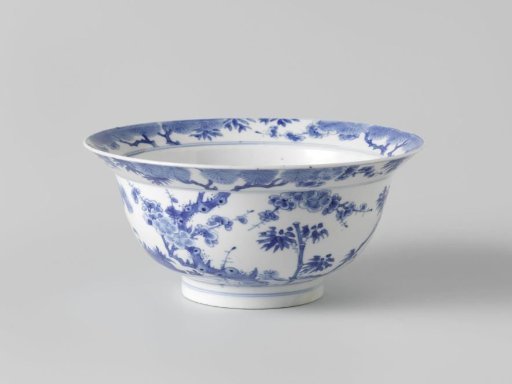 Bowl with the 'three friends of winter'