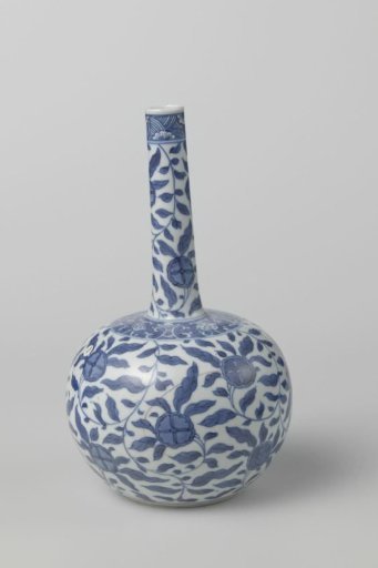 Bottle with stylized flower scrolls