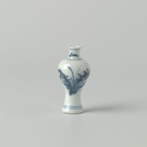 Miniature baluster vase with flower sprays