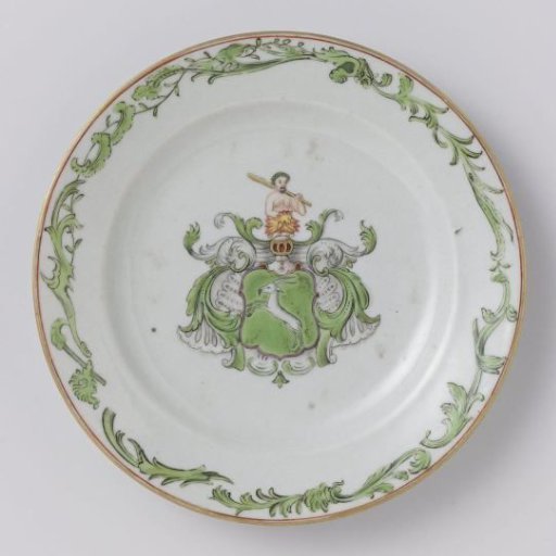 Plate with the arms of the De Wilde family