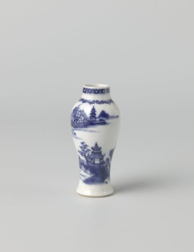Baluster jar with river landscape