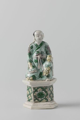 Seated figure of Lan Caihe, one of the Eight Immortals