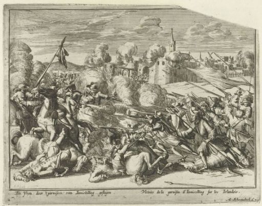 The Irish defeated at Enniskillen, 1689