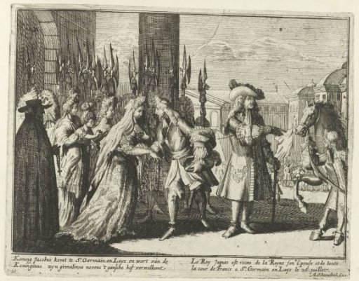 James II arrives at Saint-Germain-en-Laye, 1690