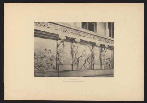 Marble Bench with Sculptures by Quellinus in the Hall of Justice, Palace on the Dam, Amsterdam