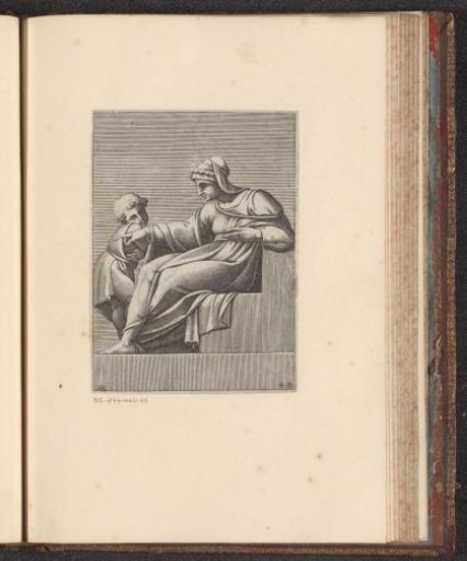 Pointing Woman with Child