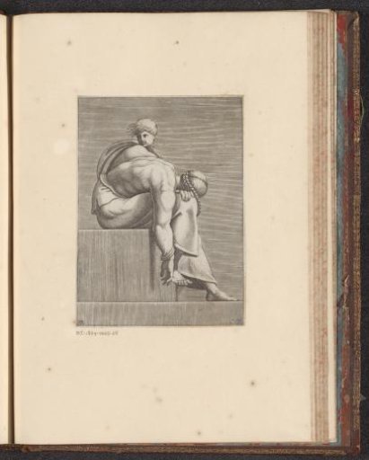 Woman Leaning Forward with a Child