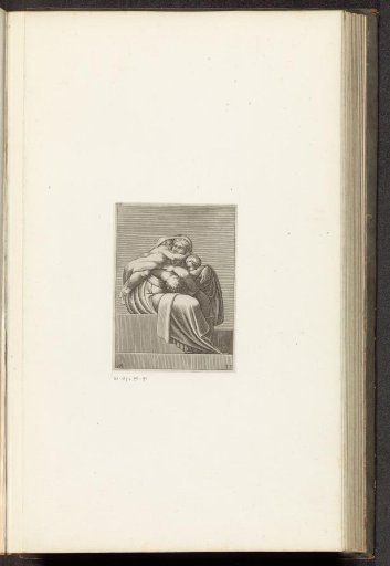 Seated woman with three children