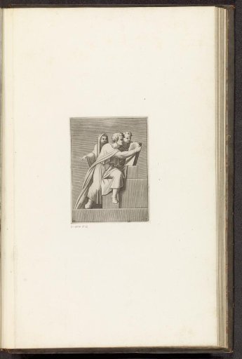 Man with a Writing Tablet and Two Children