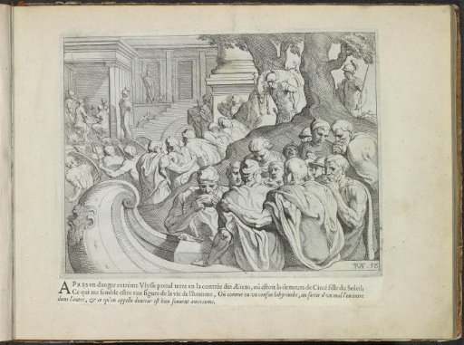 Odysseus arriving on the island of Circe