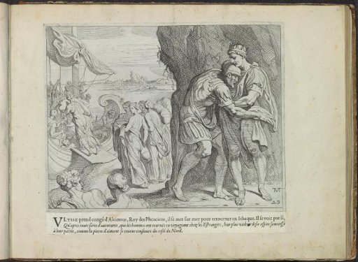 Odysseus bids farewell to Alcinous