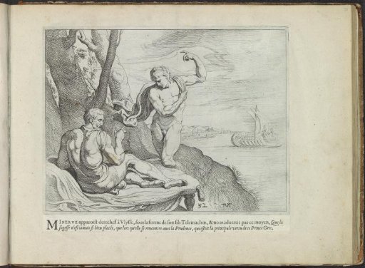 Minerva appears in the guise of Telemachus to Odysseus