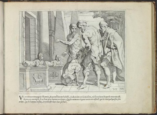 Odysseus recognized by his dog Argus
