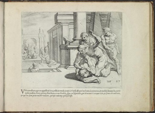 Fight between Odysseus and Irus
