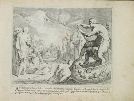 Odysseus sacrifices to the gods