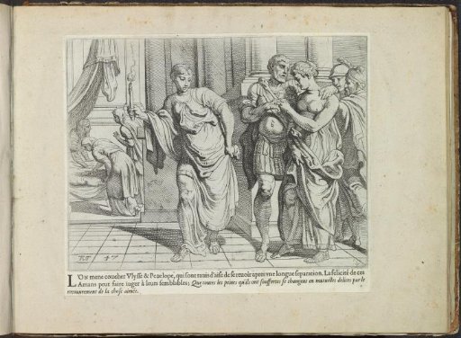 Odysseus and Penelope on their way to bed