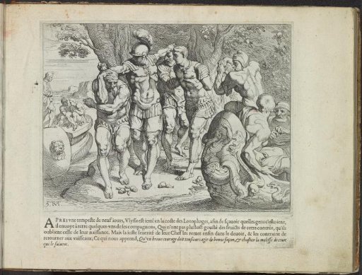 Odysseus in the land of the Lotus Eaters