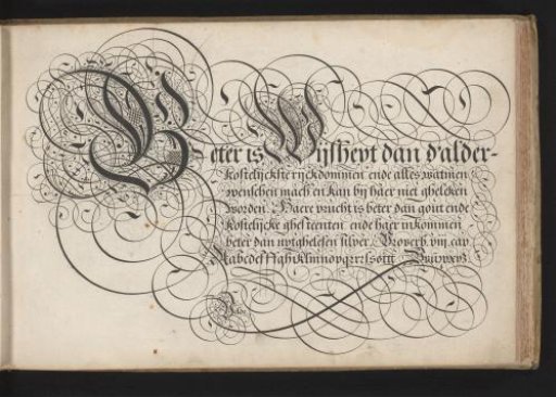 Writing sample: Beter is Wijsheyt (...)