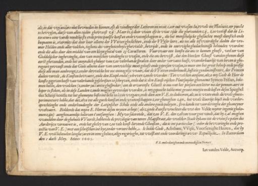Dedication to the bailiff, mayors, aldermen, and council of the city of Rotterdam, page 2 of 2