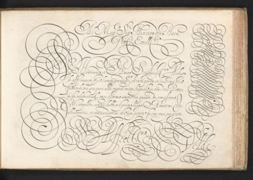 Writing sample: Al mag. sig. Henrico den Haen (...)
