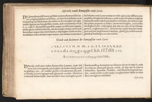 Description and writing example of the Roman round letter