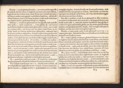 Description of writing the Italic letter (second continuation)