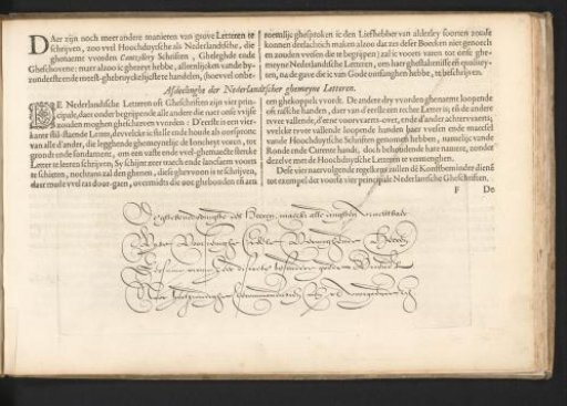Description and specimen of four common Dutch hands