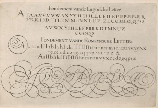 Examples of Latin and Roman lettering