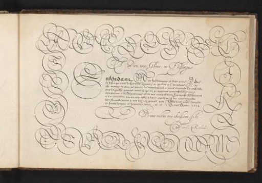 Writing sample: Entendant Mon treshonnoré (...)