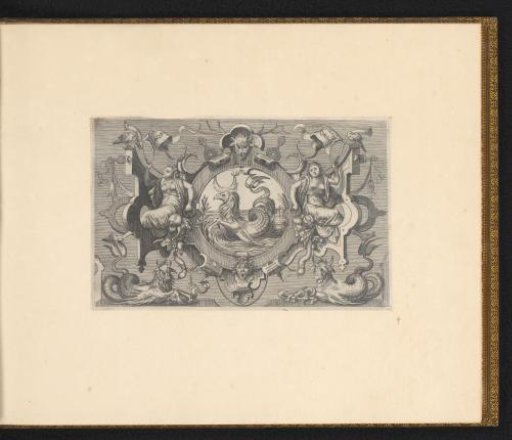 Cartouche with a sea creature