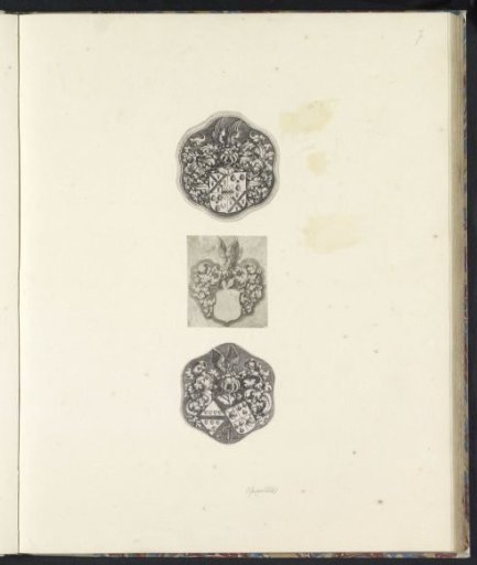 Three coats of arms