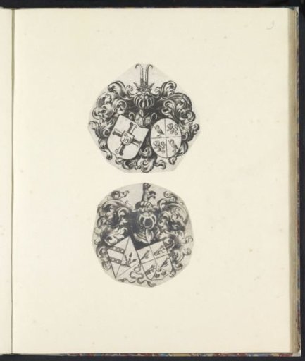 Two coats of arms