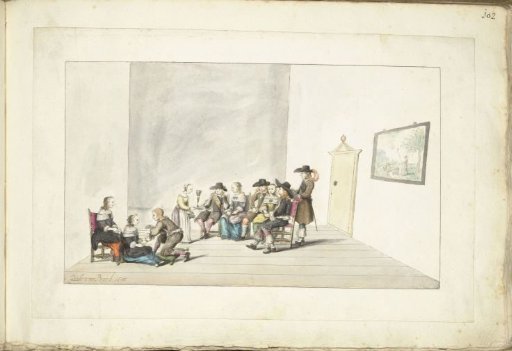 Group of ten young people in an interior