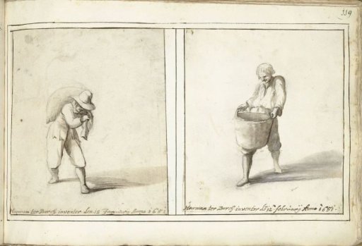 Man with a Sack and Man with a Basket