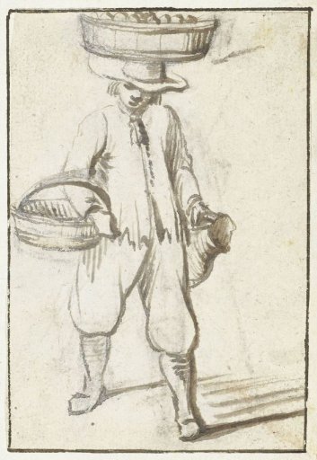 Man with Two Baskets and a Jug