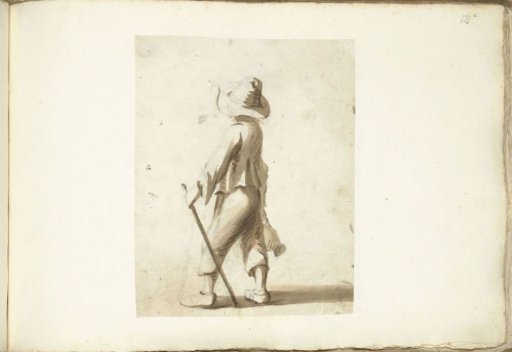 Boy with a Stick and a Jug, Seen from Behind