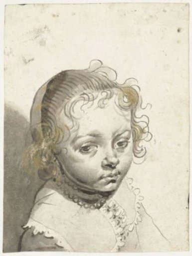 Head of a blond child