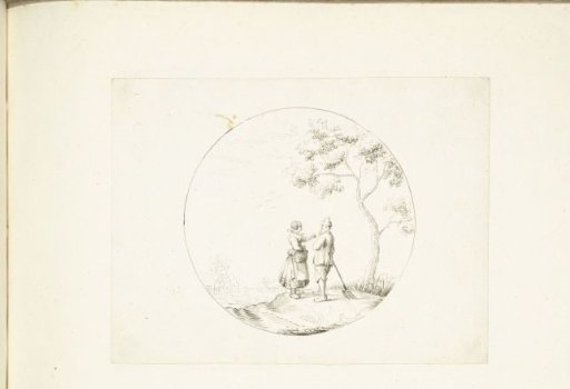Peasant Couple in Conversation Under a Tree