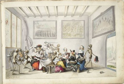 Merry Company Disturbed by Death