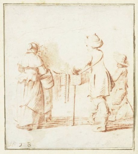 Peddler with ribbons