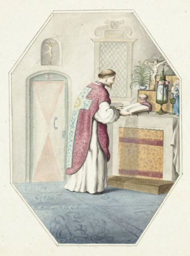 Priest at an Altar