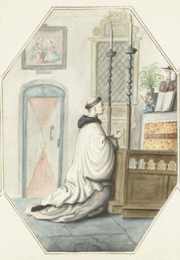 Kneeling Brother at an Altar