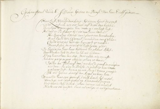 Poem on the portrait of Gesina ter Borch (part one)