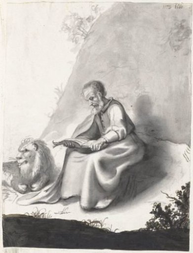 Saint Jerome in the wilderness