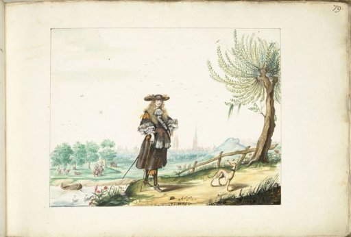 Moses ter Borch in the countryside outside Zwolle
